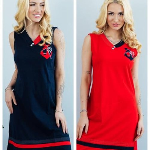 Платье Vehuiah (M-XL) VH55 red (лето) Vehuiah VH55 red