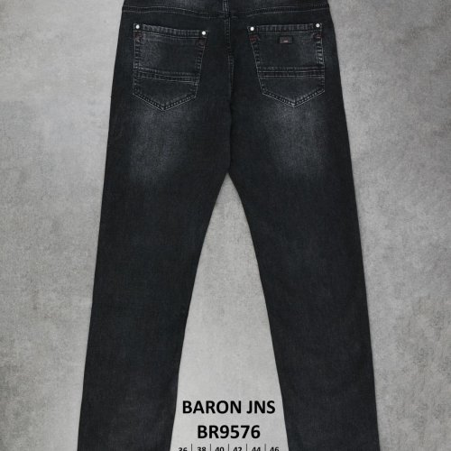 Джинсы God Baron (36-46) BR9576 black (деми) God Baron BR9576 black