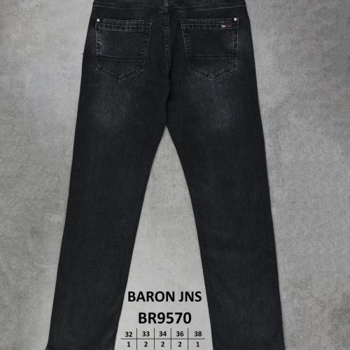 Джинсы God Baron (32-38) BR9570 black (деми) God Baron BR9570 black