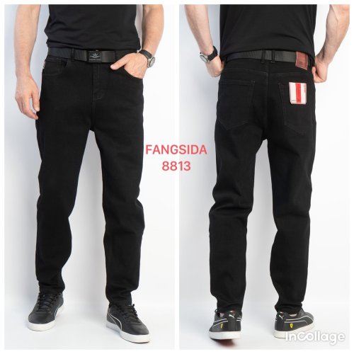 Джинсы God Baron (32-36) 8813 black (деми) God Baron 8813 black