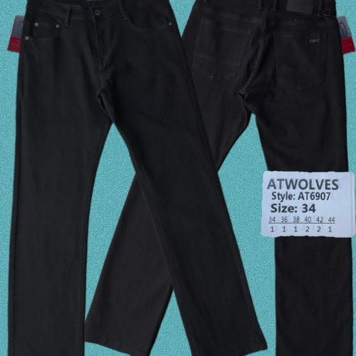 Джинсы God Baron (34-44) AT6907 black (деми) God Baron AT6907 black