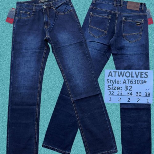 Джинсы God Baron (32-38) AT6303 blue (деми) God Baron AT6303 blue