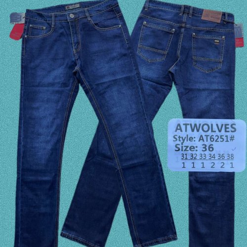 Джинсы God Baron (31-38) AT6251 blue (деми) God Baron AT6251 blue