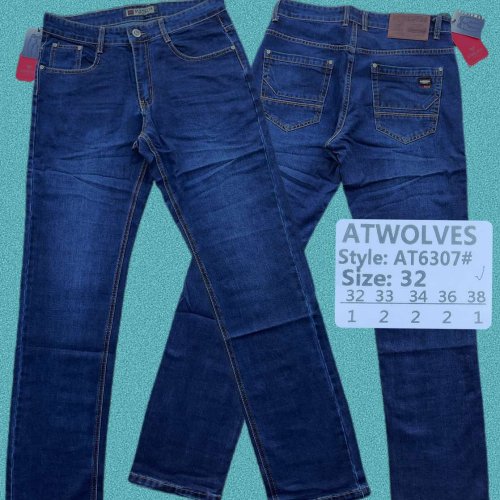 Джинсы God Baron (32-38) AT6307 blue (деми) God Baron AT6307 blue