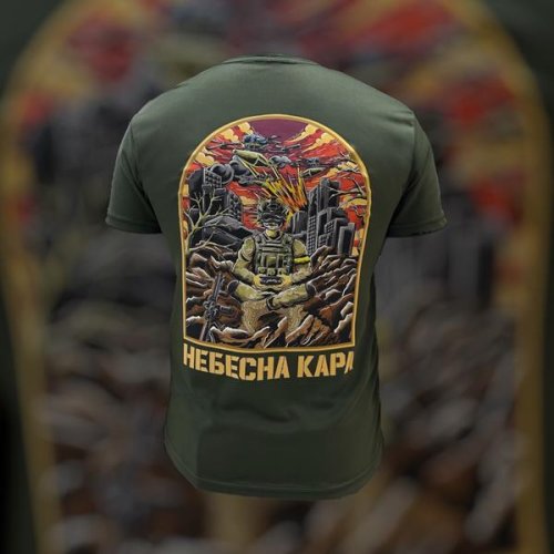 Футболка Madoka (M-3XL) 971 khaki (лето) Madoka 971 khaki