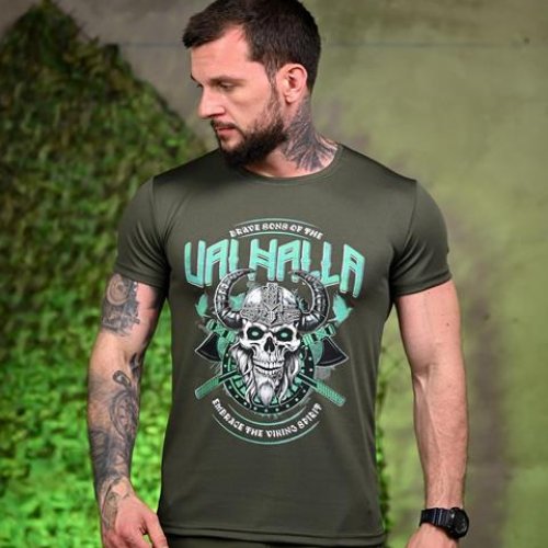 Футболка Madoka (M-3XL) 1004 khaki (лето) Madoka 1004 khaki