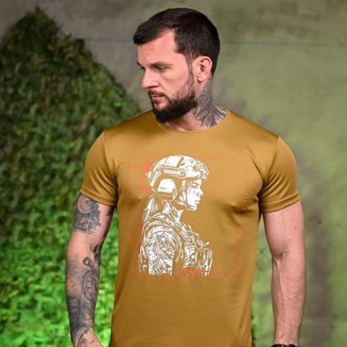 Футболка Madoka (M-3XL) 1036 koyot (лето) Madoka 1036 koyot