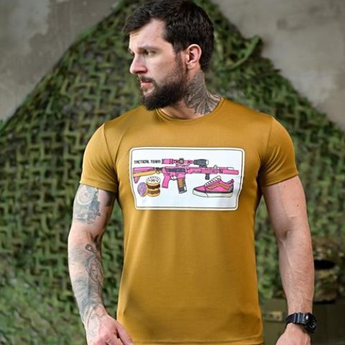 Футболка Madoka (M-3XL) 1053 koyot (лето) Madoka 1053 koyot