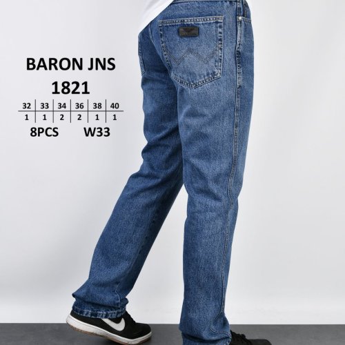 Джинсы God Baron (32-40) 1821 blue (деми) God Baron 1821 blue