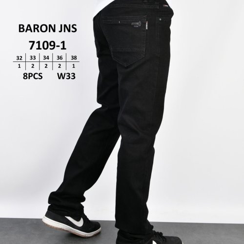 Джинсы God Baron (29-38) 7109-1 black (деми) God Baron 7109-1 black