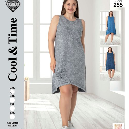 Платье Alberk (2XL-5XL) 255 l.blue (лето) Alberk 255 l.blue