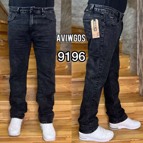 Джинсы God Baron (32-42) 9196 black (деми) God Baron 9196 black