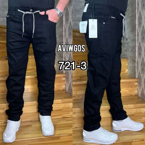 Джинсы God Baron (29-38) 721-3  black (деми) God Baron 721-3  black