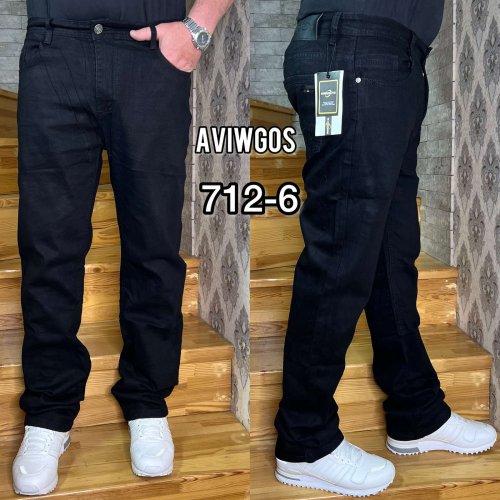 Джинсы God Baron (32-38) 712-6 black (деми) God Baron 712-6 black