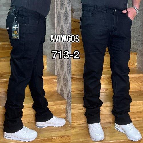 Джинсы God Baron (28-36) 713-2 black (деми) God Baron 713-2 black