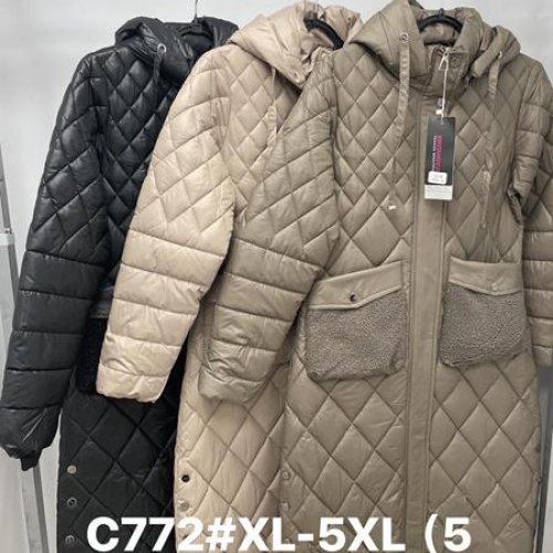 Куртка Jacket (XL-5XL) C772 black (деми) Jacket C772 black