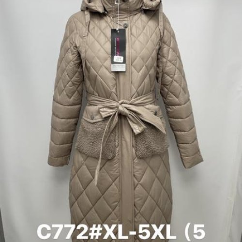 Куртка Jacket (XL-5XL) C772 d.beige (деми) Jacket C772 d.beige