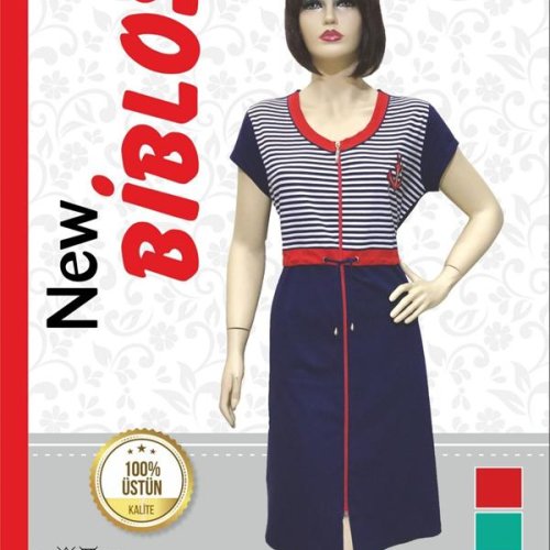 Халат Cotpark (2XL-6XL) 517 blue (лето) Cotpark 517 blue