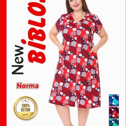 Халат Cotpark (3XL-6XL) 554 red (лето) Cotpark 554 red