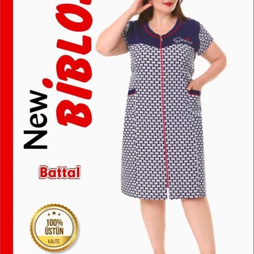 Халат Cotpark (7XL-9XL) 587 blue (лето) Cotpark 587 blue