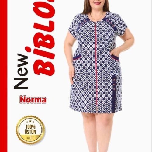 Халат Cotpark (2XL-7XL) 733 blue (лето) Cotpark 733 blue