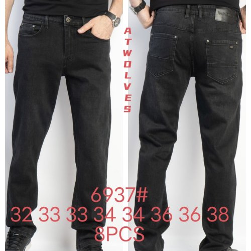 Джинсы God Baron (32-38) 6937 black (деми) God Baron 6937 black