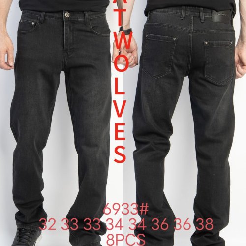 Джинсы God Baron (32-38) 6933 black (деми) God Baron 6933 black