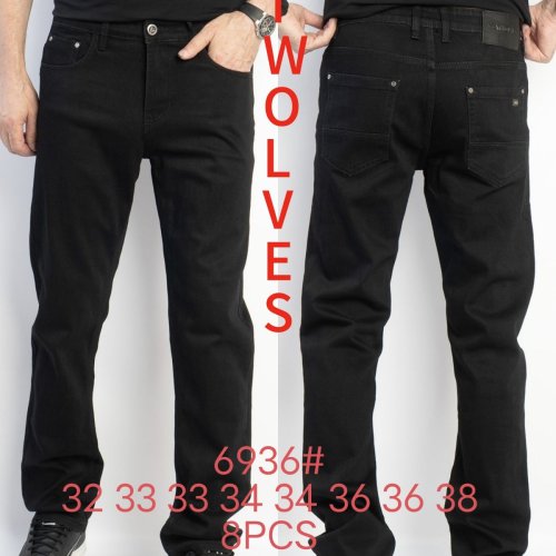 Джинсы God Baron (32-38) 6936 black (деми) God Baron 6936 black