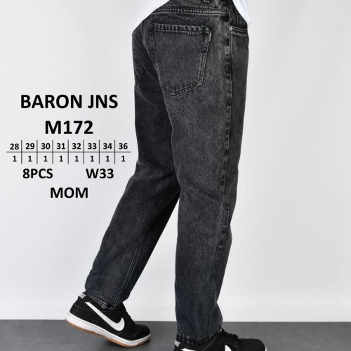 Джинсы God Baron (28-36) M172 black (деми) God Baron M172 black