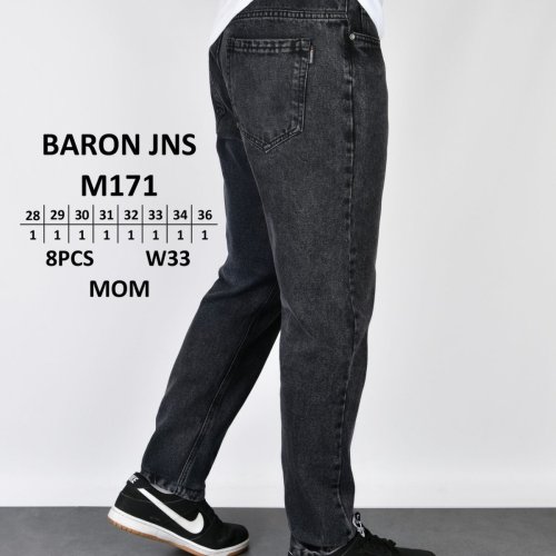 Джинсы God Baron (28-36) M171 black (деми) God Baron M171 black