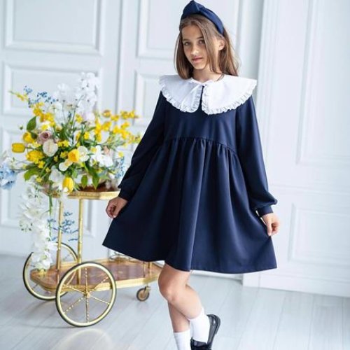 Платье Seven Zikina (122-152) 1329 navy (деми) Seven Zikina 1329 navy