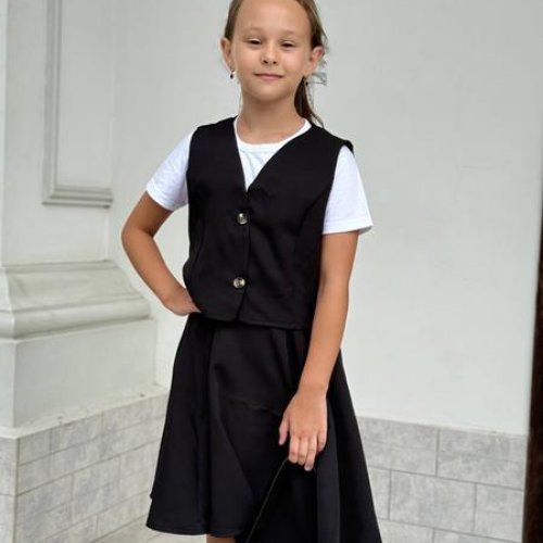 Костюм Seven Zikina (122-152) 1331 black (лето) Seven Zikina 1331 black