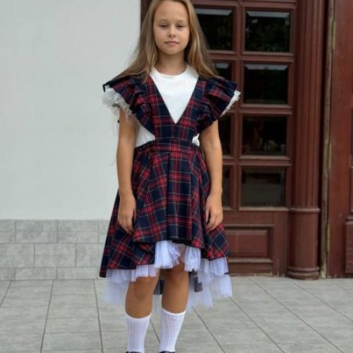 Сарафан Seven Zikina (128-152) 1337 navy-red (лето) Seven Zikina 1337 navy-red