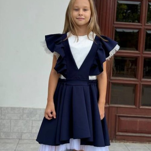 Сарафан Seven Zikina (128-152) 1337 navy (лето) Seven Zikina 1337 navy