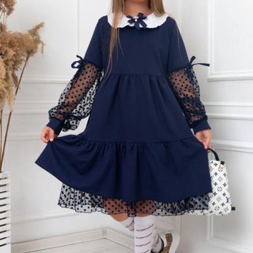 Платье Seven Zikina (128-152) 710 blue (деми) Seven Zikina 710 blue