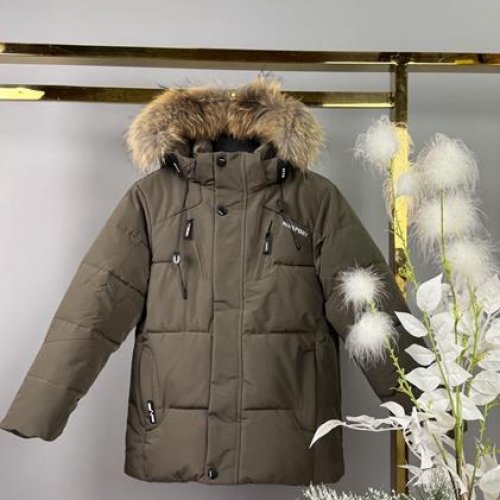 Куртка Delfinka (122-146) B576 khaki (зима) Delfinka B576 khaki