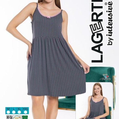 Ночнушка Cotpark (M-2XL) 1180 grey (лето) Cotpark 1180 grey