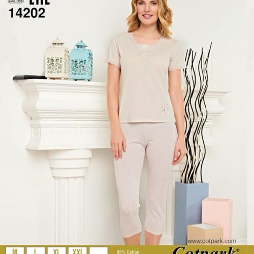 Костюм Cotpark (M-2XL) 14202 beige (лето) Cotpark 14202 beige