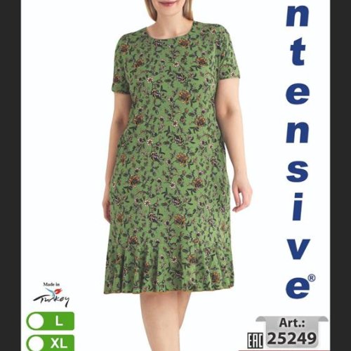 Платье Cotpark (L-3XL) 25249 green (лето) Cotpark 25249 green