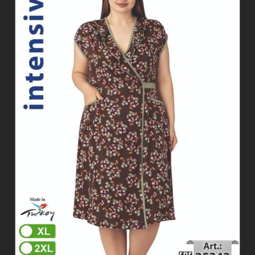 Халат Cotpark (XL-4XL) 25343 brown (лето) Cotpark 25343 brown