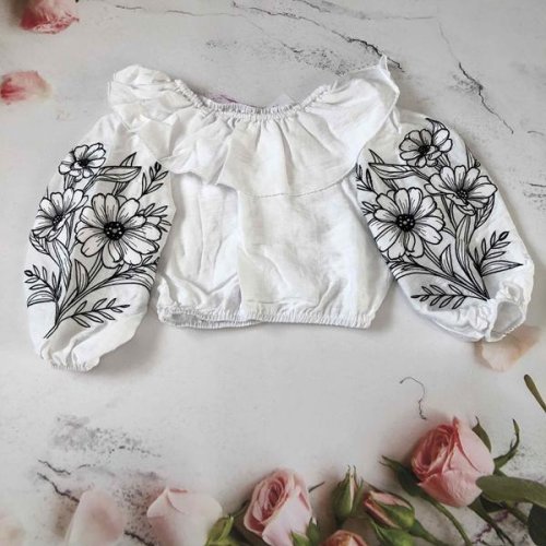 Блузка Moda school (122-140) M74 white (деми) Moda school M74 white