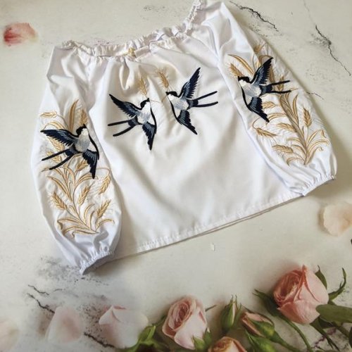 Вышиванка Moda school (104-122) M58 white (деми) Moda school M58 white