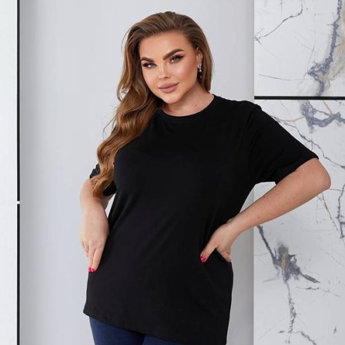 Футболка Lelis (48-52) 1002 black (лето) Lelis 1002 black