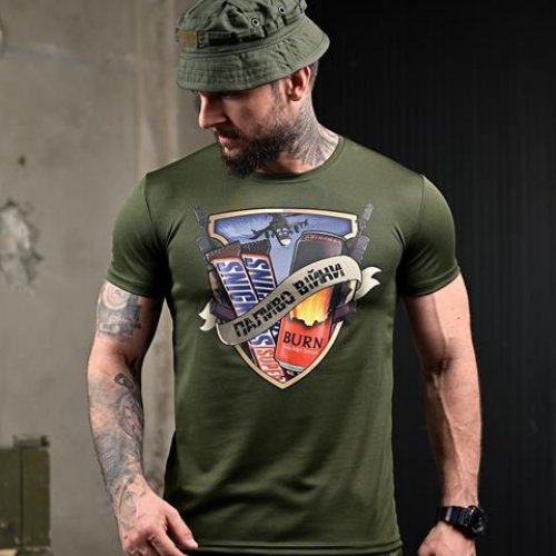 Футболка Madoka (M-3XL) 1092 green (лето) Madoka 1092 green