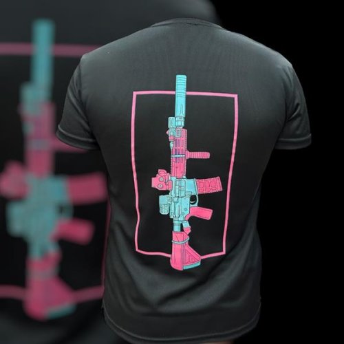 Футболка Madoka (M-3XL) 1125 black (деми) Madoka 1125 black