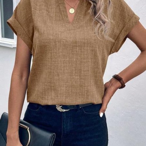 Блузка Modnulya (42-56) 031 brown (лето) Modnulya 031 brown