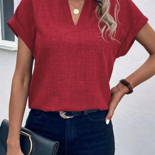 Блузка Modnulya (42-56) 031 red (лето) Modnulya 031 red