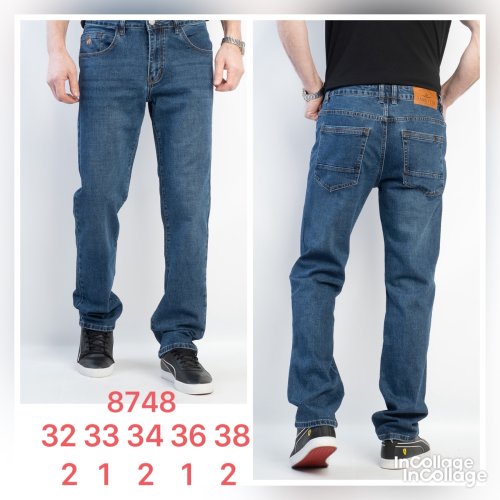 Джинсы God Baron (32-38) 8748 blue (деми) God Baron 8748 blue