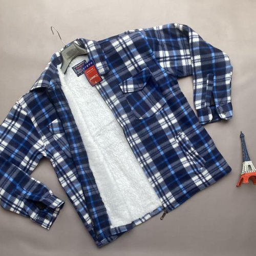 Рубашка Verton (M-4XL) VR76 blue (зима) Verton VR76 blue