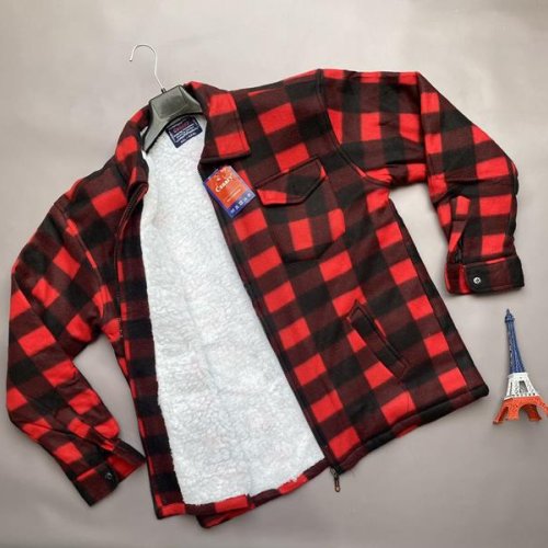 Рубашка Verton (M-4XL) VR78 red (зима) Verton VR78 red